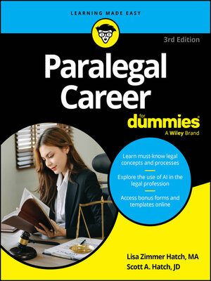 Paralegal Career For Dummies - ebook